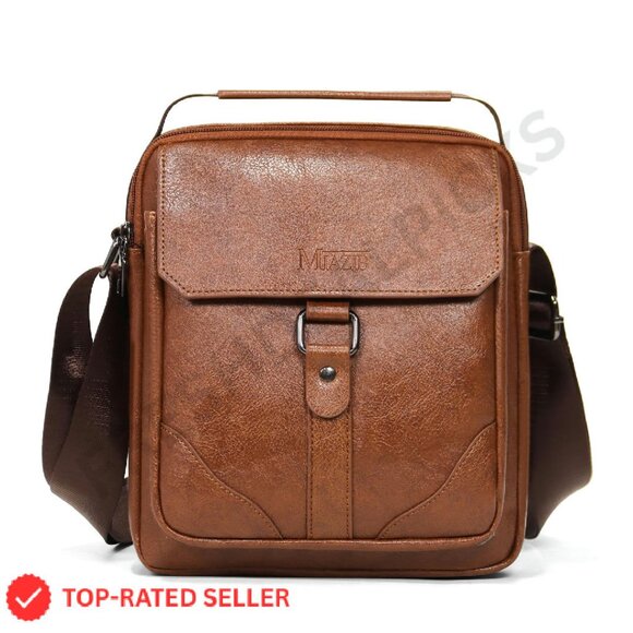 Other - Leather Messenger Bag Crossbody Satchel Travel Business Minimal Chic